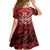 Custom Tonga Rugby Family Matching Off Shoulder Short Dress and Hawaiian Shirt Tonga Sipi Tau Ngatu Tribal Pattern