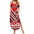 Custom Tonga Rugby Family Matching Summer Maxi Dress and Hawaiian Shirt Tonga Sipi Tau Ngatu Tribal Pattern