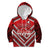 Custom Tonga Rugby Kid Hoodie Tonga Sipi Tau Ngatu Tribal Pattern