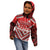 Custom Tonga Rugby Kid Hoodie Tonga Sipi Tau Ngatu Tribal Pattern