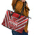 Custom Tonga Rugby Leather Tote Bag Tonga Sipi Tau Ngatu Tribal Pattern