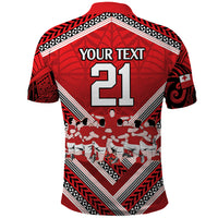 Custom Tonga Rugby Polo Shirt Tonga Sipi Tau Ngatu Tribal Pattern LT9 - Polynesian Pride