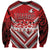 Custom Tonga Rugby Sweatshirt Tonga Sipi Tau Ngatu Tribal Pattern