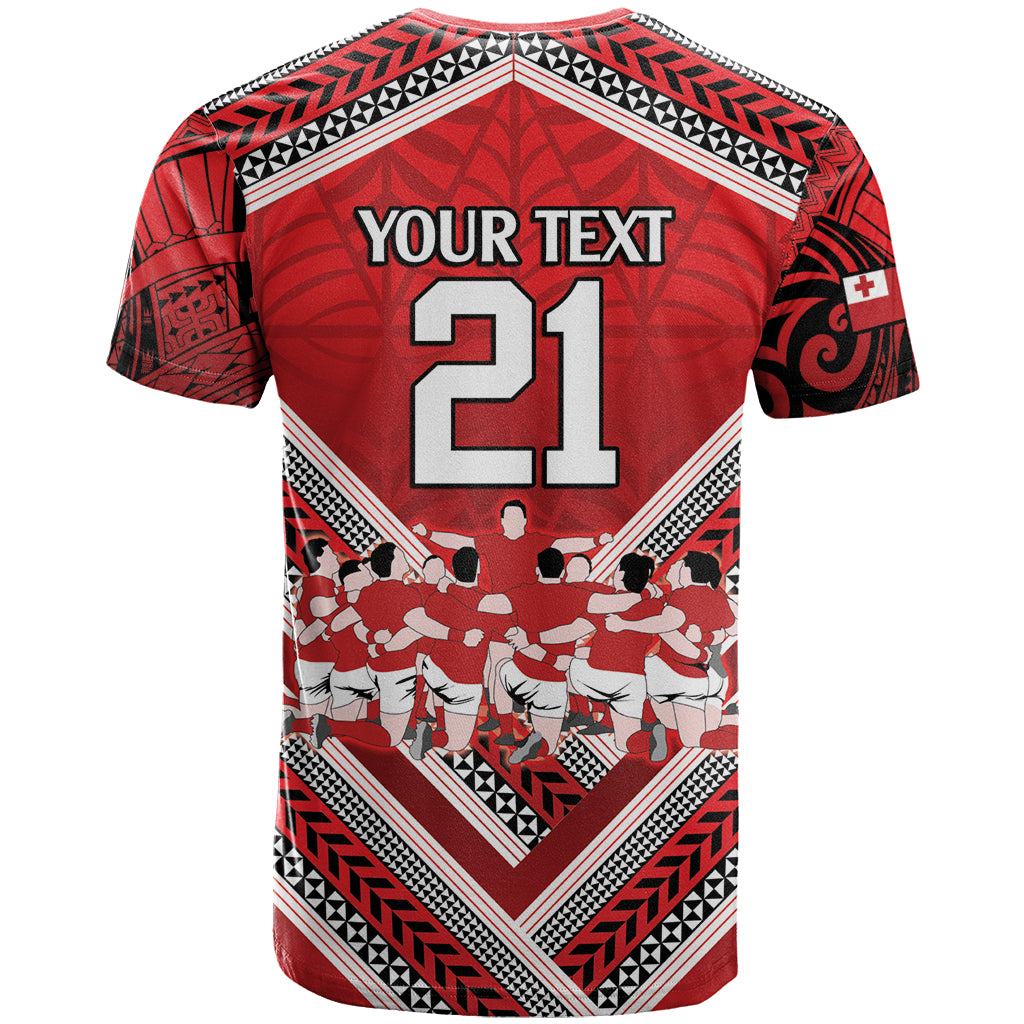Custom Tonga Rugby T Shirt Tonga Sipi Tau Ngatu Tribal Pattern LT9 - Polynesian Pride