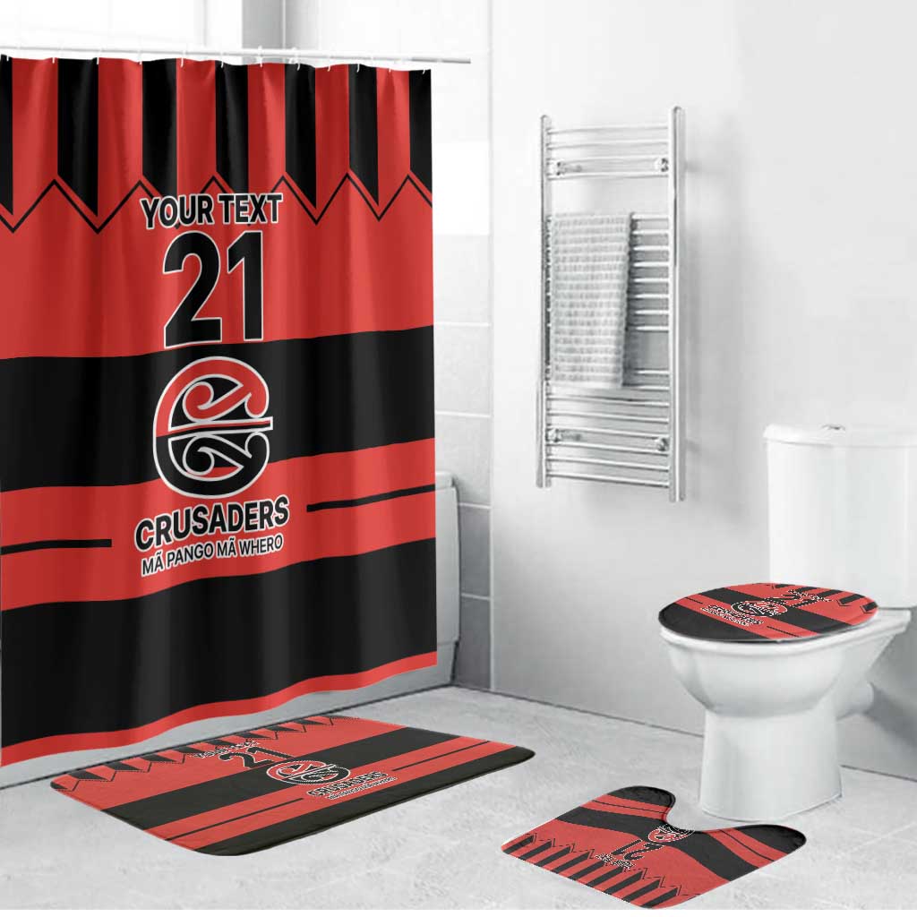 New Zealand Rugby Pacific Custom Bathroom Set Whatumoana Classic Retro 2025 LT9 Bathroom Set (4 pcs) Red - Polynesian Pride