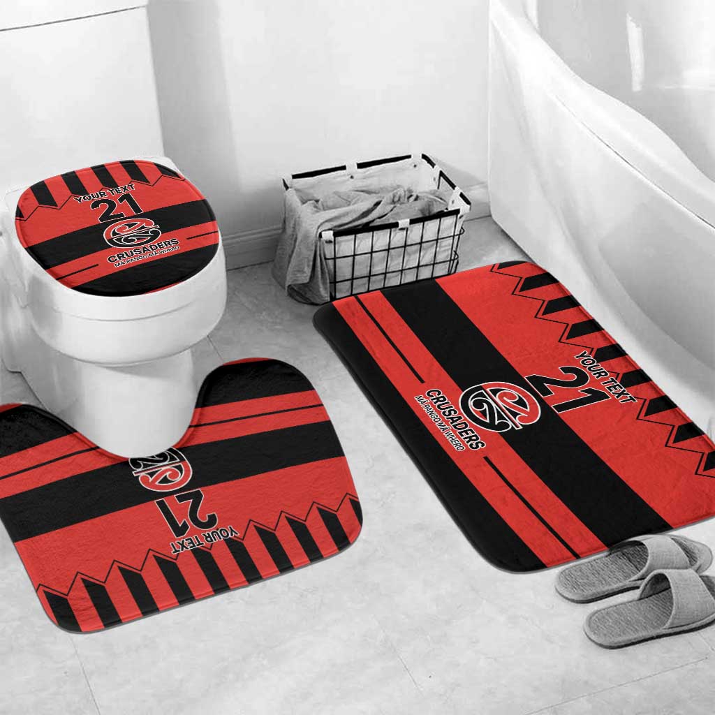 New Zealand Rugby Pacific Custom Bathroom Set Whatumoana Classic Retro 2025 LT9 Mat Set Only (3 pcs) One Size Red - Polynesian Pride