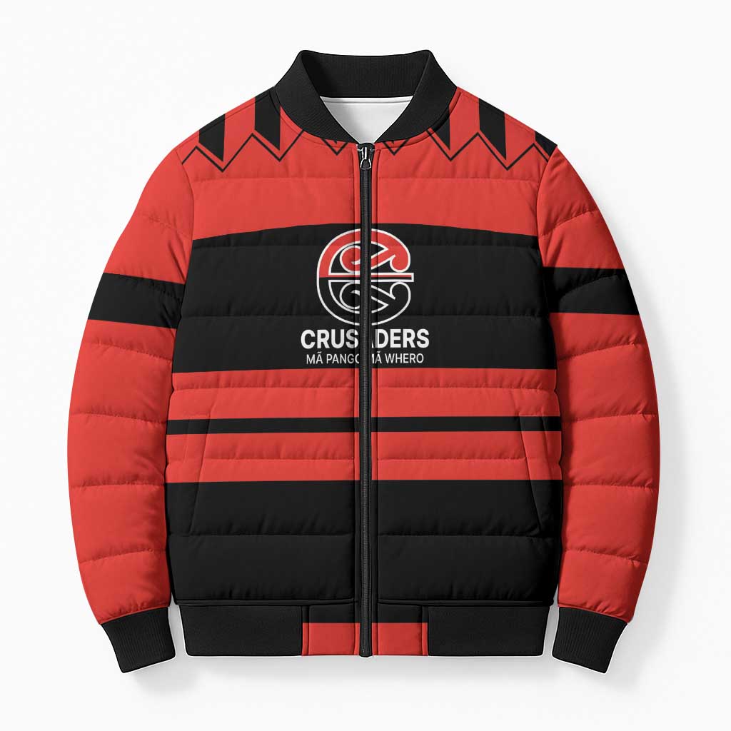 New Zealand Rugby Pacific Custom Bomber Puffer Jacket Whatumoana Classic Retro 2025 LT9 Unisex Red - Polynesian Pride