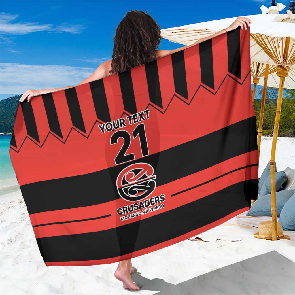 New Zealand Rugby Pacific Custom Sarong Whatumoana Classic Retro 2025 LT9 One Size 44 x 66 inches Red - Polynesian Pride