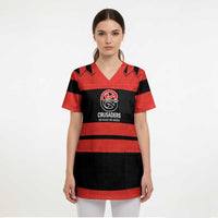 New Zealand Rugby Pacific Custom Scrub Top Whatumoana Classic Retro 2025 LT9 - Polynesian Pride