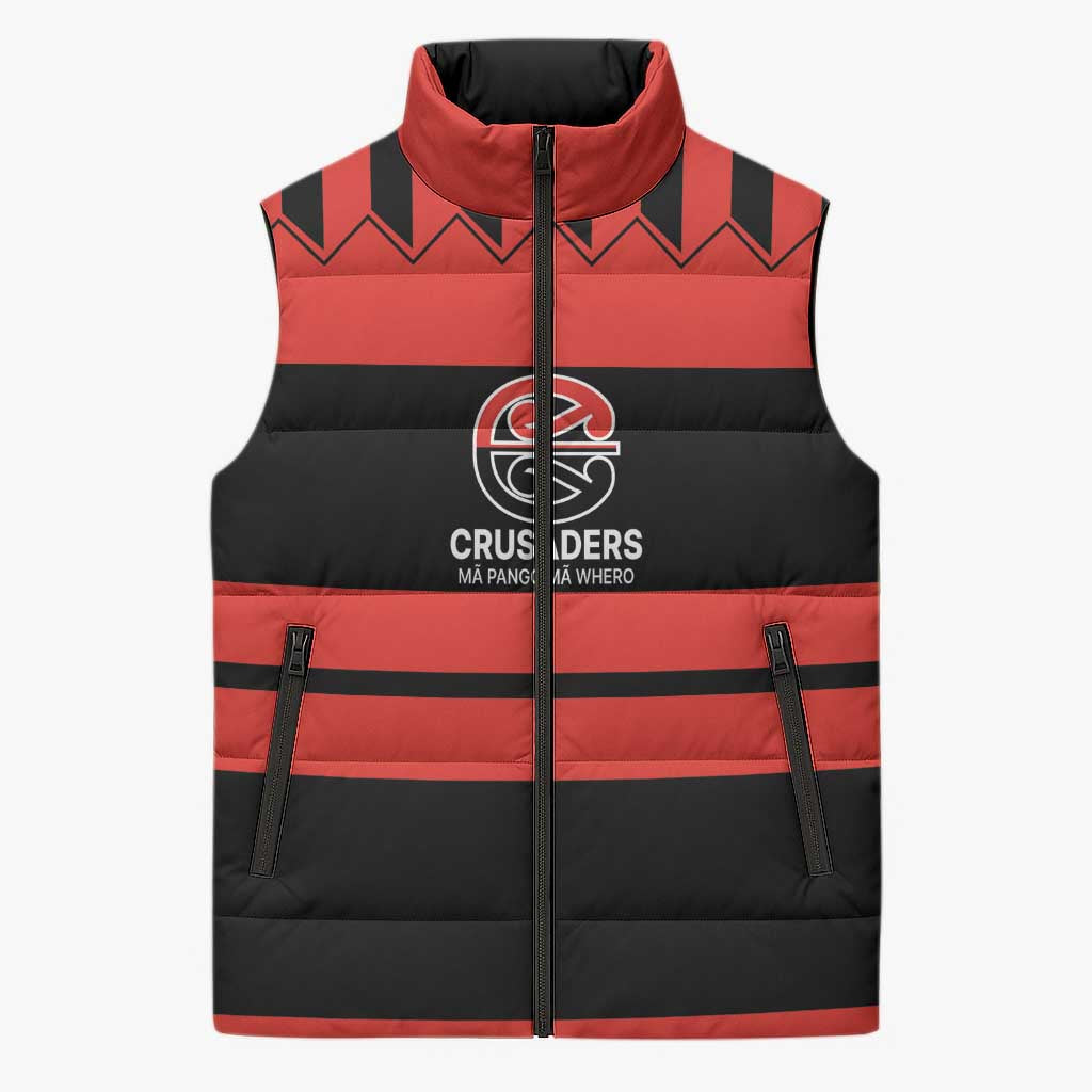 New Zealand Rugby Pacific Custom Sleeveless Puffer Jacket Whatumoana Classic Retro 2025 LT9 Unisex Red - Polynesian Pride