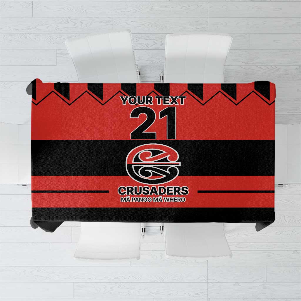 New Zealand Rugby Pacific Custom Tablecloth Whatumoana Classic Retro 2025 LT9 Red - Polynesian Pride