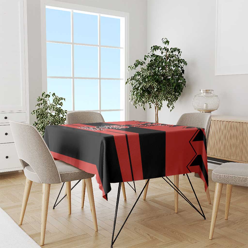 New Zealand Rugby Pacific Custom Tablecloth Whatumoana Classic Retro 2025 LT9 - Polynesian Pride