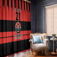 New Zealand Rugby Pacific Custom Window Curtain Whatumoana Classic Retro 2025 LT9 - Polynesian Pride