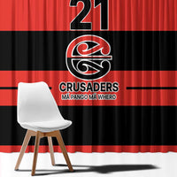New Zealand Rugby Pacific Custom Window Curtain Whatumoana Classic Retro 2025 LT9 - Polynesian Pride