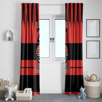 New Zealand Rugby Pacific Custom Window Curtain Whatumoana Classic Retro 2025 LT9 - Polynesian Pride