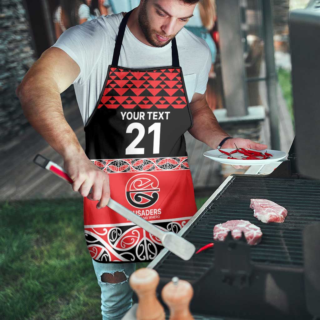 New Zealand Rugby Pacific Custom Apron Whatumoana Maori Kowhaiwhai Pattern LT9 - Polynesian Pride