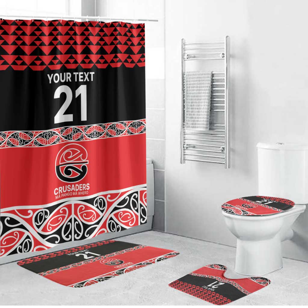 New Zealand Rugby Pacific Custom Bathroom Set Whatumoana Maori Kowhaiwhai Pattern LT9 Bathroom Set (4 pcs) Blue - Polynesian Pride