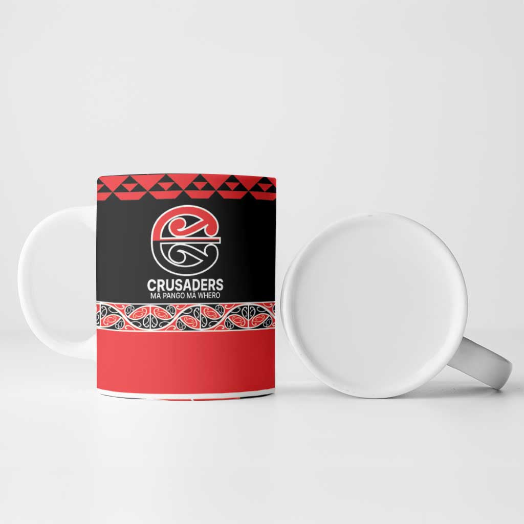 New Zealand Rugby Pacific Custom Ceramic Mug Whatumoana Maori Kowhaiwhai Pattern LT9 - Polynesian Pride