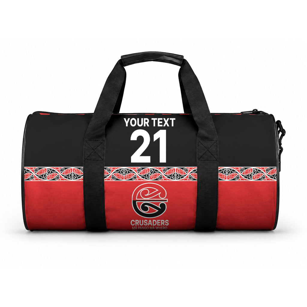 New Zealand Maori Rugby Pacific Custom Duffle Bag Whatumoana Maori Kowhaiwhai Pattern LT9 One size Blue - Polynesian Pride