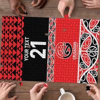 New Zealand Rugby Pacific Custom Puzzle Whatumoana Maori Kowhaiwhai Pattern LT9 - Polynesian Pride