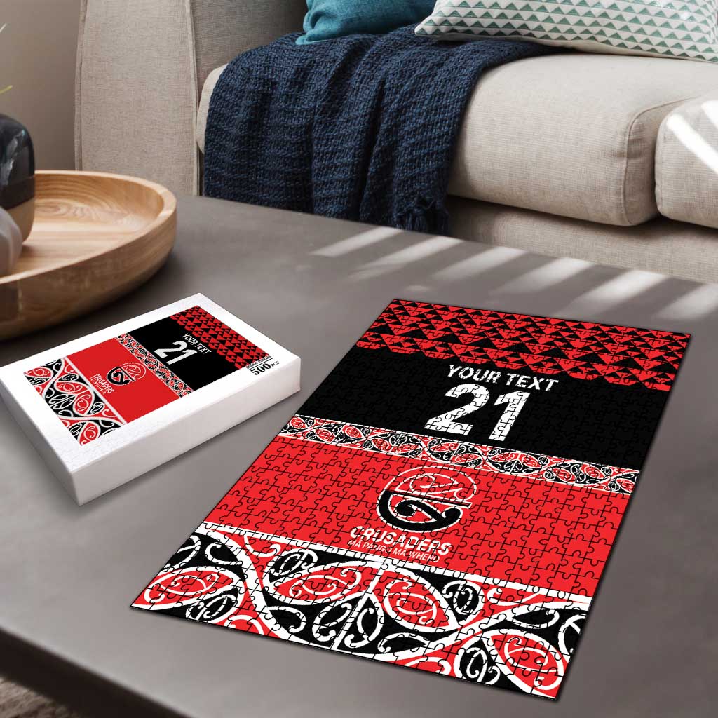 New Zealand Rugby Pacific Custom Puzzle Whatumoana Maori
