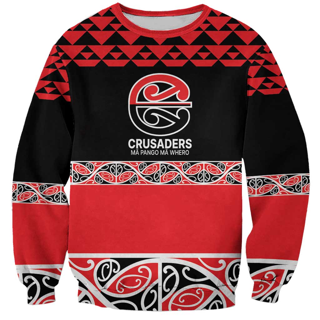 New Zealand Rugby Pacific Custom Sweatshirt Whatumoana Maori Kowhaiwhai Pattern LT9 Unisex Blue - Polynesian Pride