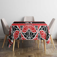 New Zealand Rugby Pacific Custom Tablecloth Whatumoana Maori Kowhaiwhai Pattern LT9 - Polynesian Pride