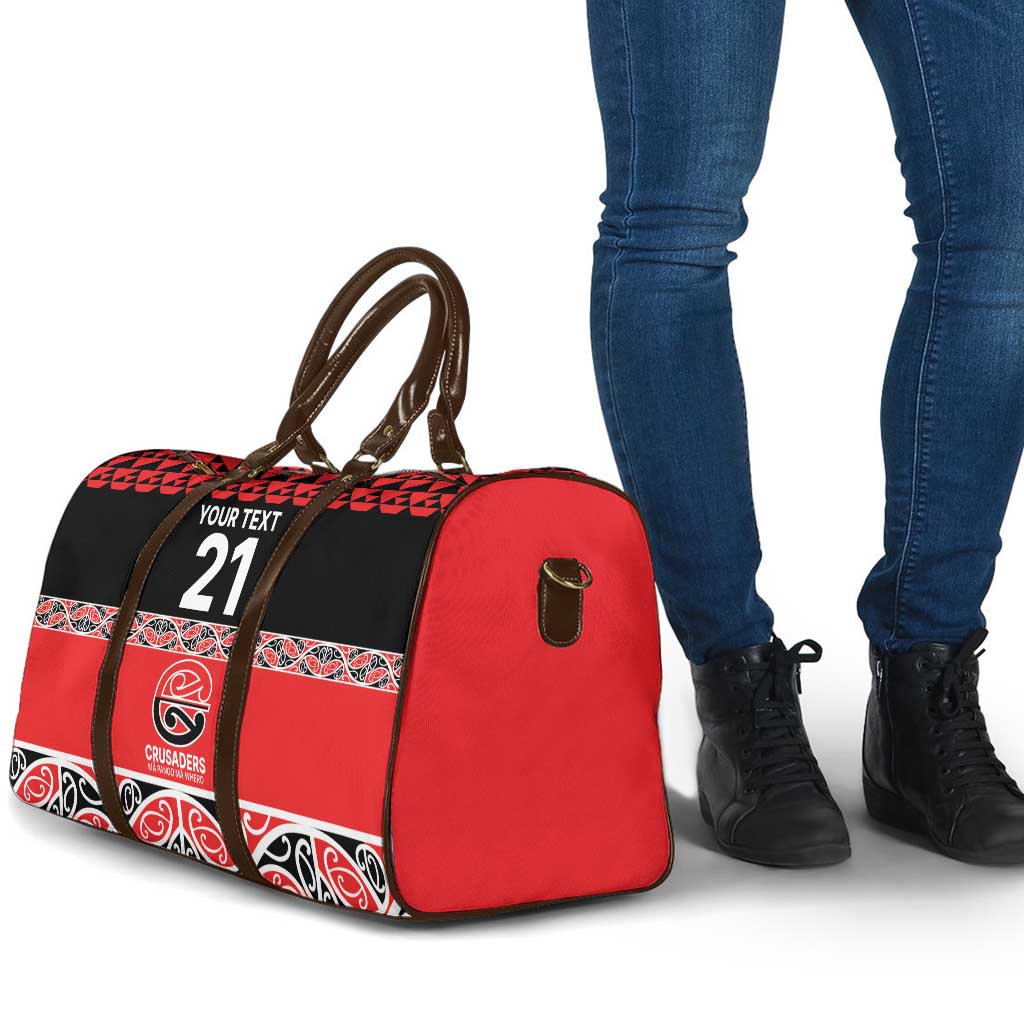 New Zealand Rugby Pacific Custom Travel Bag Whatumoana Maori Kowhaiwhai Pattern LT9 - Polynesian Pride