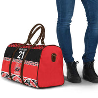 New Zealand Rugby Pacific Custom Travel Bag Whatumoana Maori Kowhaiwhai Pattern LT9 - Polynesian Pride