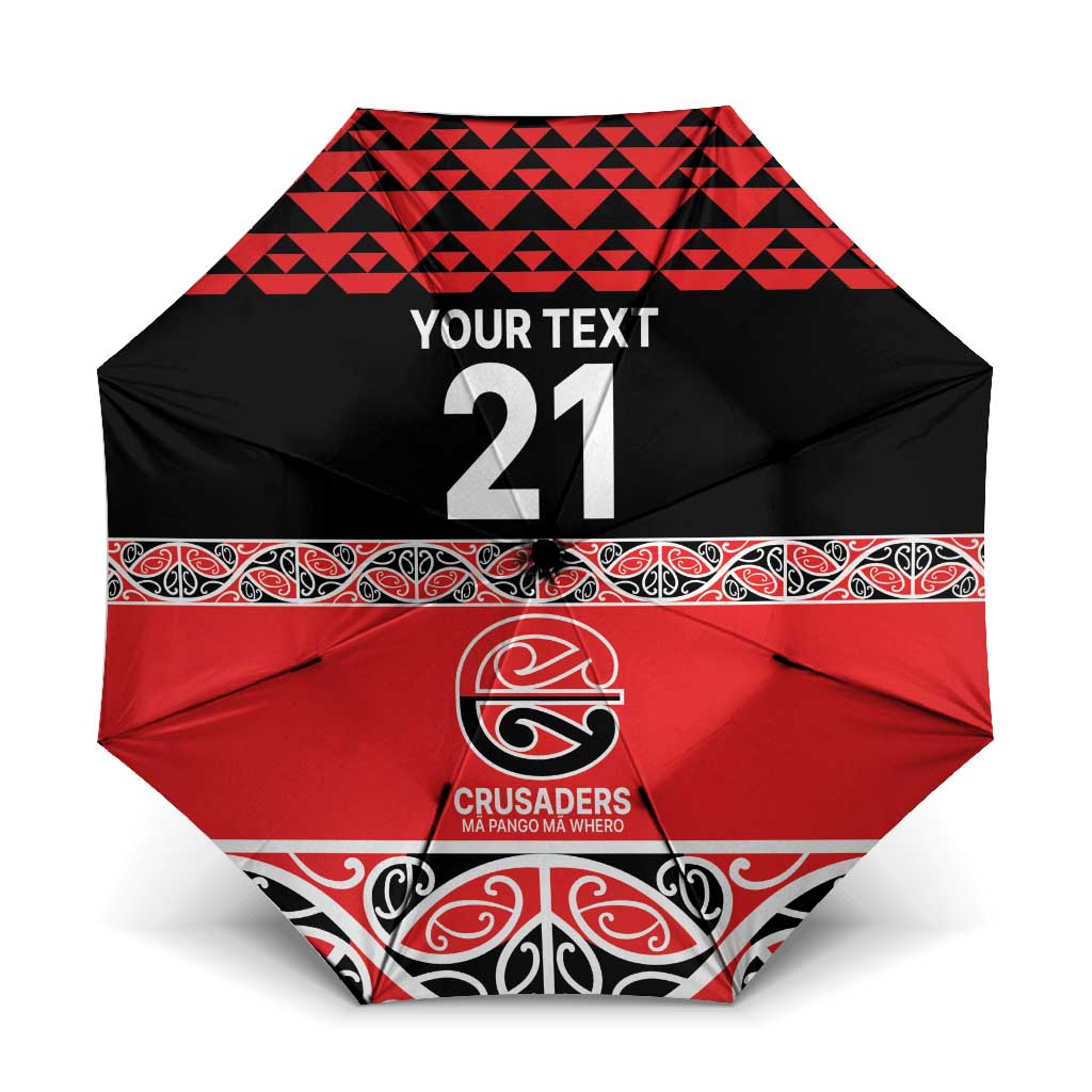 New Zealand Rugby Pacific Custom Umbrella Whatumoana Maori Kowhaiwhai Pattern LT9 One Size Folded 11.42 inch Opened Diameter 37.4 inch Blue - Polynesian Pride