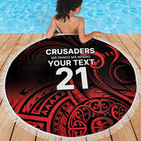 New Zealand Rugby Pacific Custom Beach Blanket Whatumoana Maori Tribal Tattoo LT9 - Polynesian Pride