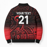 New Zealand Rugby Pacific Custom Bomber Puffer Jacket Whatumoana Maori Tribal Tattoo LT9 - Polynesian Pride