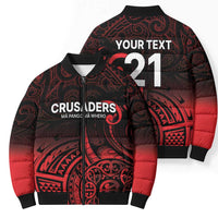 New Zealand Rugby Pacific Custom Bomber Puffer Jacket Whatumoana Maori Tribal Tattoo LT9 - Polynesian Pride