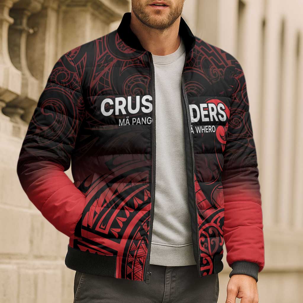 New Zealand Rugby Pacific Custom Bomber Puffer Jacket Whatumoana Maori Tribal Tattoo LT9 - Polynesian Pride