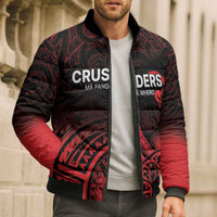 New Zealand Rugby Pacific Custom Bomber Puffer Jacket Whatumoana Maori Tribal Tattoo LT9 - Polynesian Pride