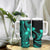 Polynesian Tribal Plumeria Flowers Tumbler With Handle Aqua Vibe