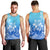 Polynesian Pride Plumeria Flowers Men Tank Top Polynesian Tribal Gradient Blue LT9 - Polynesian Pride