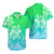 Polynesian Pride Plumeria Flowers Hawaiian Shirt Polynesian Tribal Gradient Green LT9 - Polynesian Pride