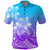 Polynesian Pride Plumeria Flowers Polo Shirt Polynesian Tribal Gradient Purple LT9 Purple - Polynesian Pride