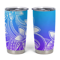 Polynesian Tribal Plumeria Flowers Tumbler Cup Gradient Purple Vibe LT9 Gradient Purple - Polynesian Pride