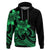 Polynesian Pride Plumeria Flowers Hoodie Polynesian Tribal Green Vibe LT9 Green - Polynesian Pride