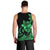 Polynesian Pride Plumeria Flowers Men Tank Top Polynesian Tribal Green Vibe LT9 - Polynesian Pride