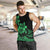 Polynesian Pride Plumeria Flowers Men Tank Top Polynesian Tribal Green Vibe LT9 - Polynesian Pride