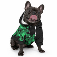 Polynesian Pride Plumeria Flowers Pet Hoodie Polynesian Tribal Green Vibe LT9 - Polynesian Pride