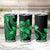 Polynesian Tribal Plumeria Flowers Tumbler Cup Green Vibe