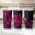 Polynesian Tribal Plumeria Flowers Tumbler Cup Pink Vibe