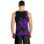 Polynesian Pride Plumeria Flowers Men Tank Top Polynesian Tribal Purple Vibe LT9 - Polynesian Pride