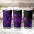 Polynesian Tribal Plumeria Flowers Tumbler Cup Purple Vibe