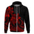 Polynesian Pride Plumeria Flowers Hoodie Polynesian Tribal Red Vibe LT9 - Polynesian Pride