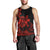 Polynesian Pride Plumeria Flowers Men Tank Top Polynesian Tribal Red Vibe LT9 - Polynesian Pride